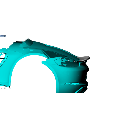 Porsche 718 Boxster Carbon Fiber Rear Spoiler Kit 2016-2020
